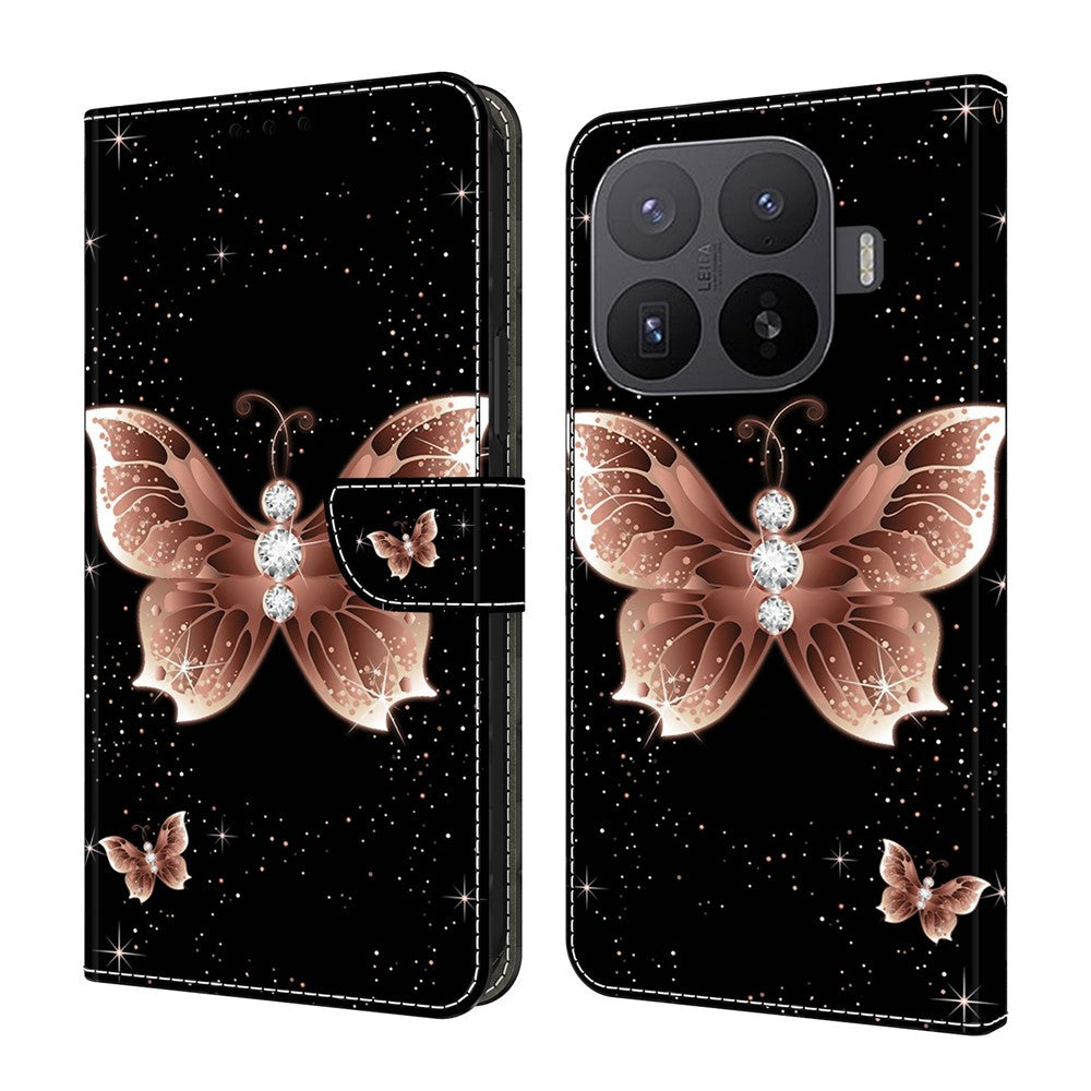 För Xiaomi 17T Pro Plånboksfodral 3D-mönstrat PU-läder Telefonfodral med Stativ