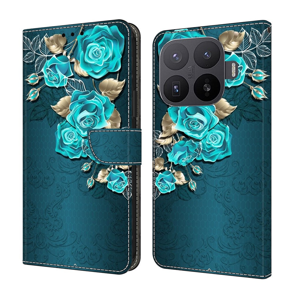 Wallet Case For Xiaomi 17T Pro Magnetic Clasp 3D Pattern Leather Phone Cover