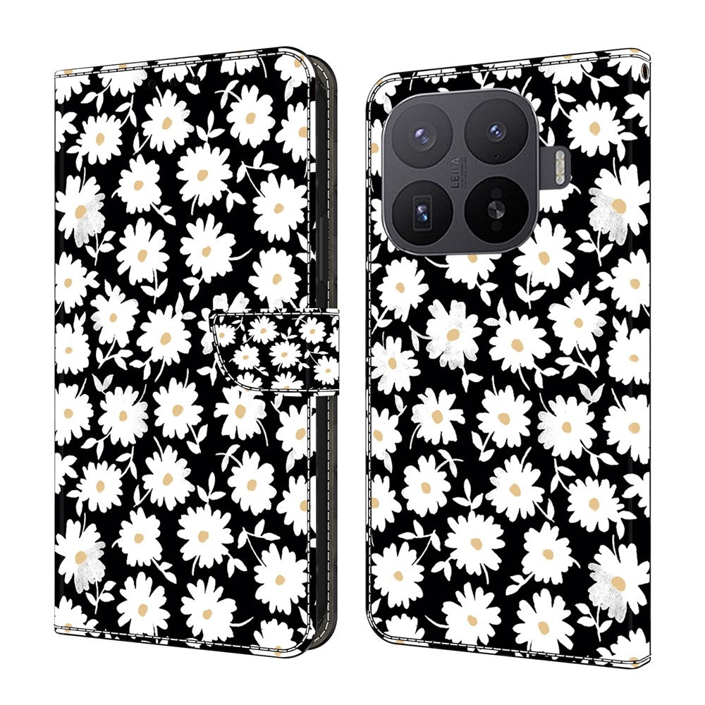 Wallet Case For Xiaomi 17T Pro Magnetic Clasp 3D Pattern Leather Phone Cover