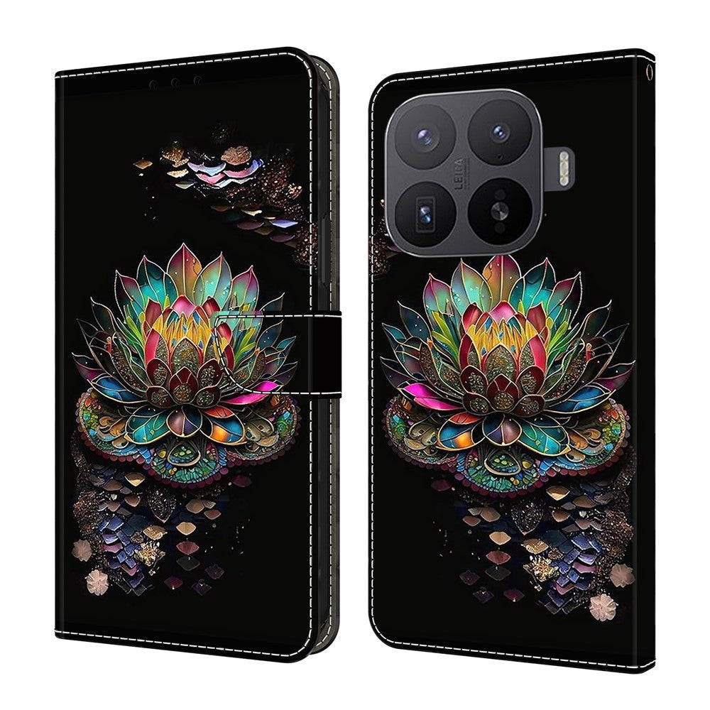 Xiaomi 17T Pro mobilskal Mönster Tryckt TPU + PU Läder Flipfodral med Kortplats