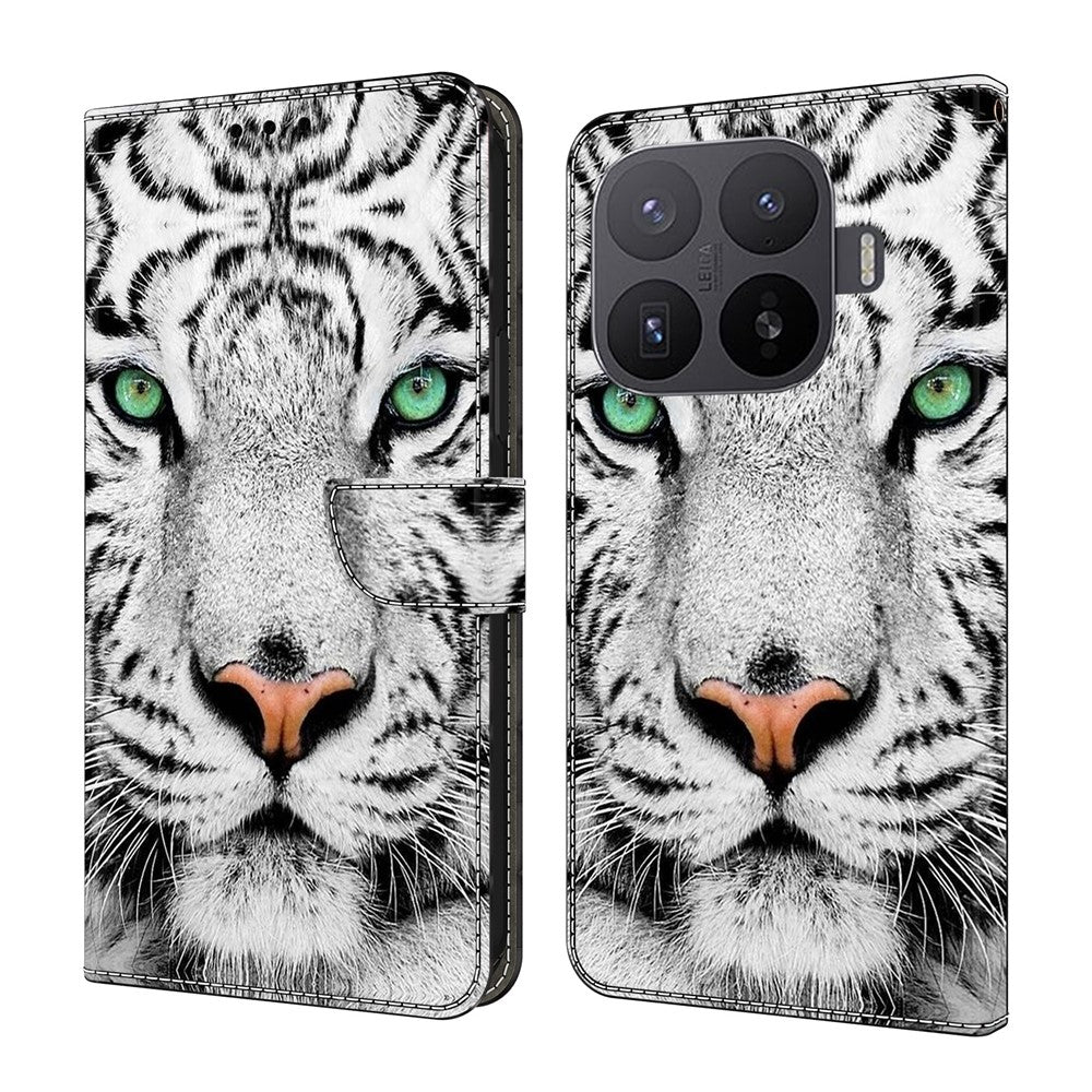 Xiaomi 17T Pro mobilskal Mönster Tryckt TPU + PU Läder Flipfodral med Kortplats