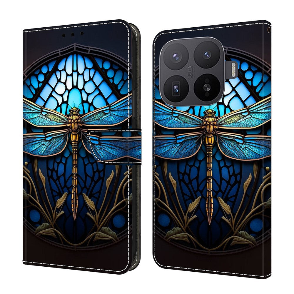 Xiaomi 17T Pro mobilskal Mönster Tryckt TPU + PU Läder Flipfodral med Kortplats