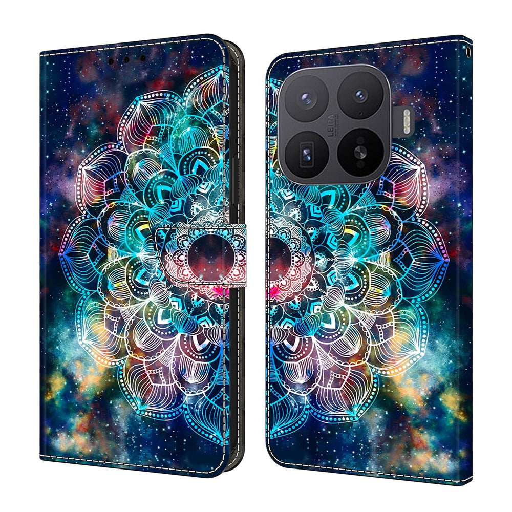 Xiaomi 17T Pro mobilskal Mönster Tryckt TPU + PU Läder Flipfodral med Kortplats
