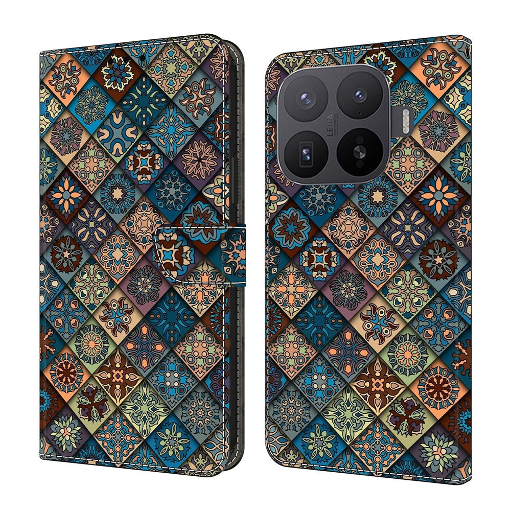 Wallet Case For Xiaomi 17T Pro Pattern Printing Stand Leather Flip Phone Cover