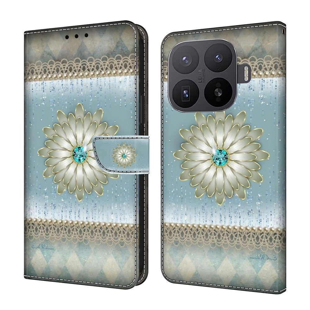 Wallet Case For Xiaomi 17T Pro Pattern Printing Stand Leather Flip Phone Cover