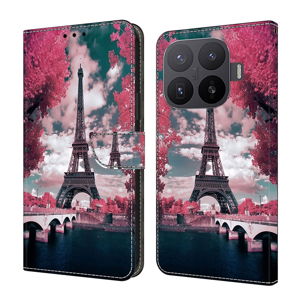 Wallet Case For Xiaomi 17T Pro Pattern Printing Stand Leather Flip Phone Cover
