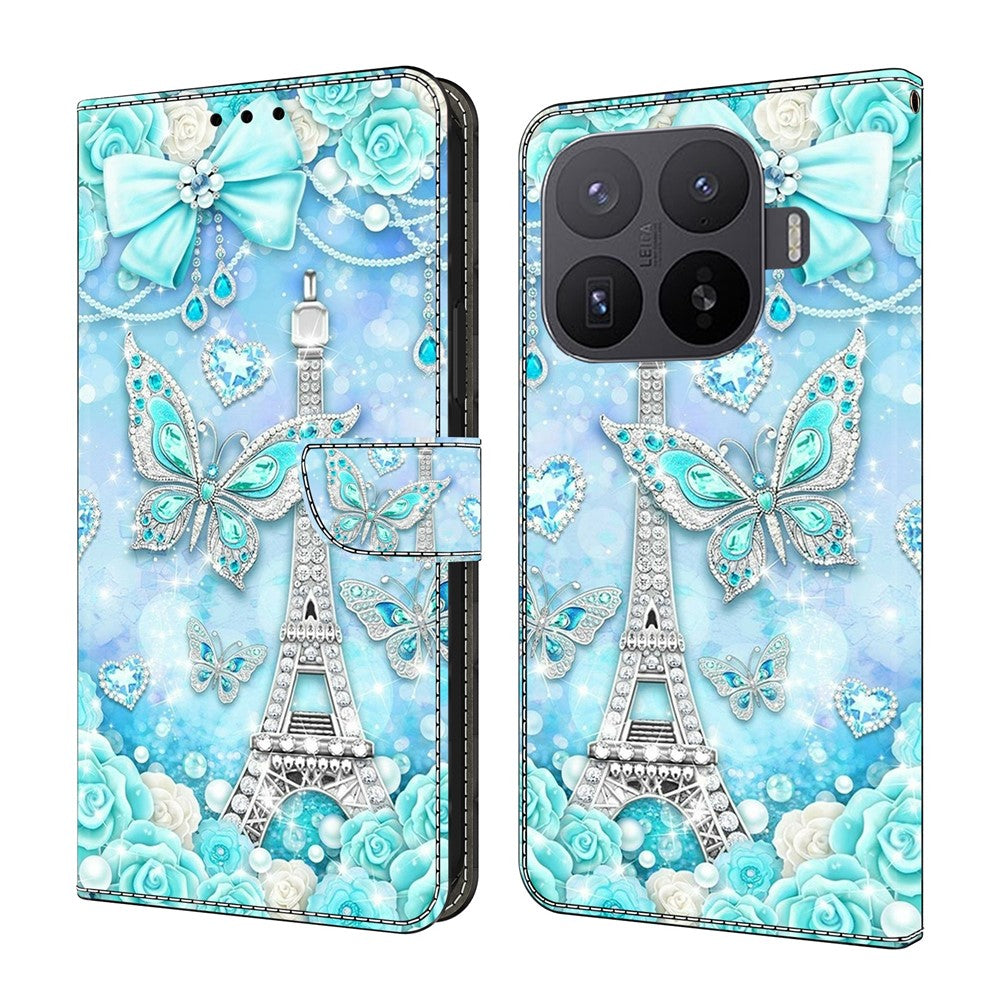 Wallet Case For Xiaomi 17T Pro Pattern Printing Stand Leather Flip Phone Cover