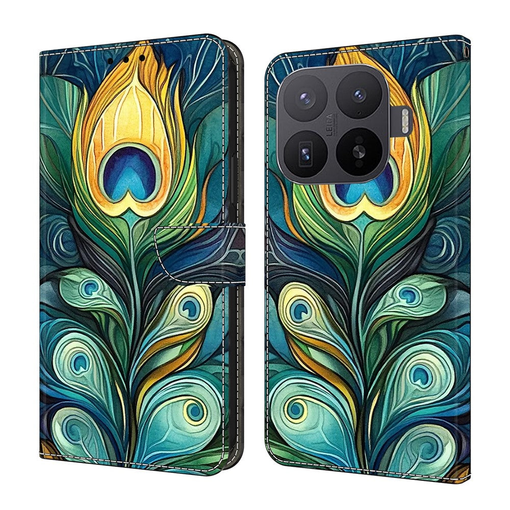 For Xiaomi 17T Pro Leather Case Pattern Printing Stand Flip Phone Cover