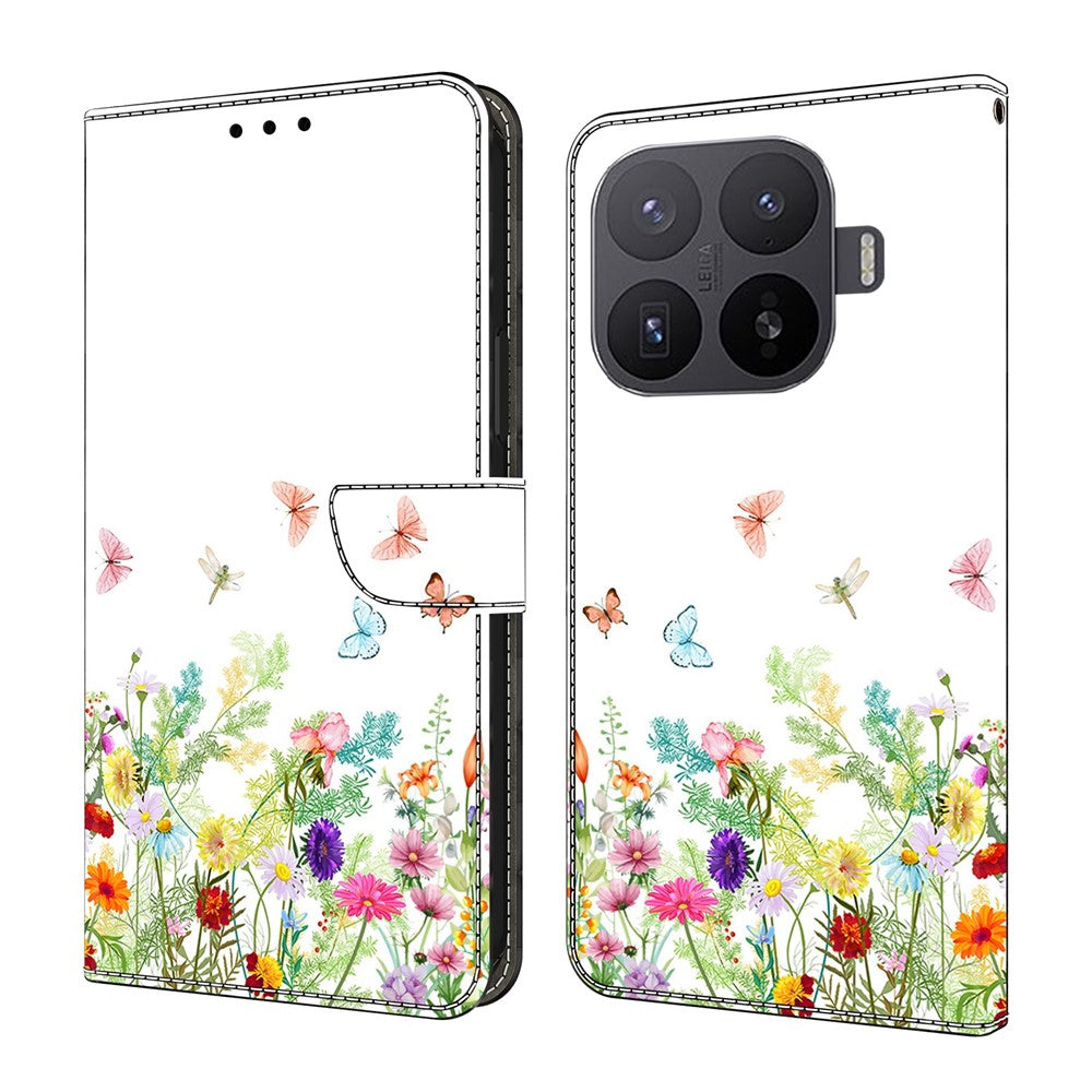 For Xiaomi 17T Pro Leather Case Pattern Printing Stand Flip Phone Cover
