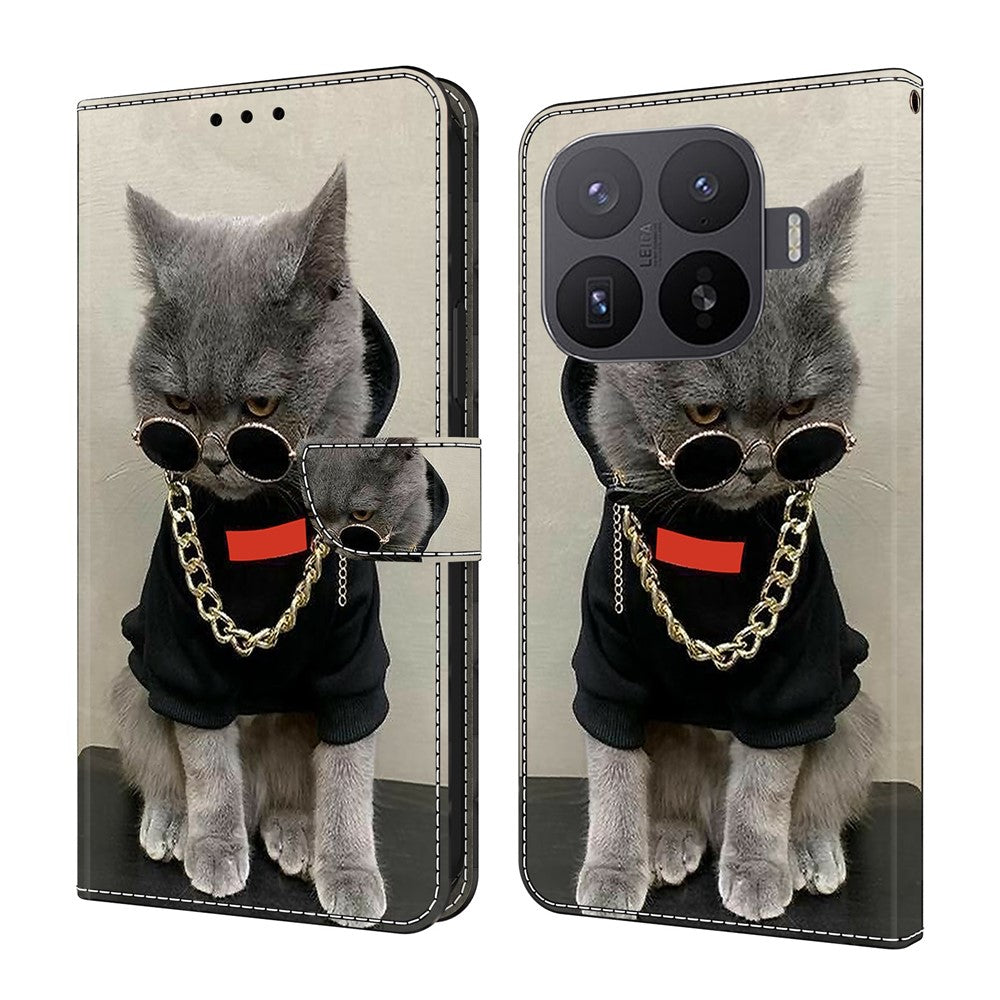 For Xiaomi 17T Pro Leather Case Pattern Printing Stand Flip Phone Cover