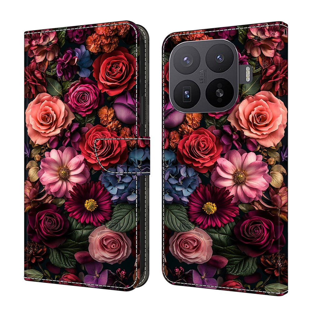 Plånboksfodral för Xiaomi 17T Pro Mönstertryck PU-läder Flip-stativ mobilskal