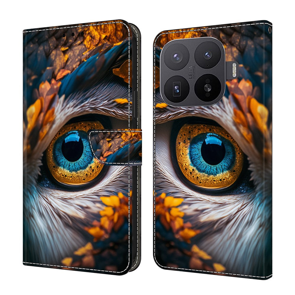 Plånboksfodral för Xiaomi 17T Pro Mönstertryck PU-läder Flip-stativ mobilskal