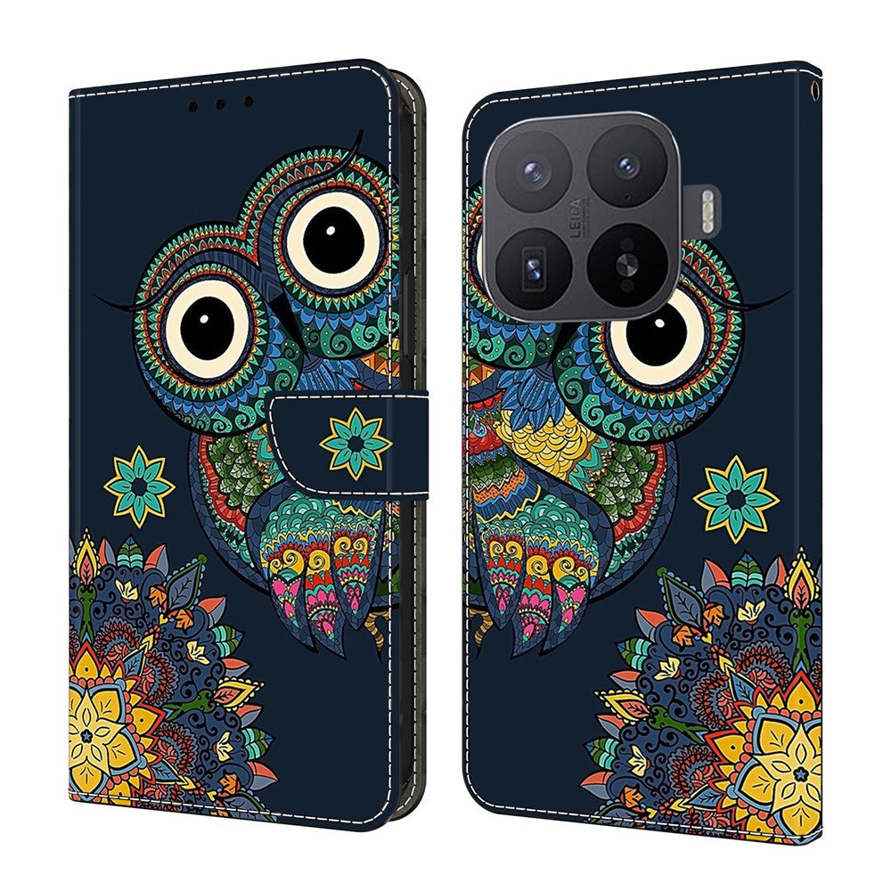 Plånboksfodral för Xiaomi 17T Pro Mönstertryck PU-läder Flip-stativ mobilskal