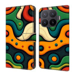 Wallet Case For Xiaomi 17T Pro Foldable Stand Pattern Printing PU Leather Flip Phone Cover