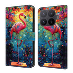 Wallet Case For Xiaomi 17T Pro Foldable Stand Pattern Printing PU Leather Flip Phone Cover