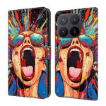 Wallet Case For Xiaomi 17T Pro Foldable Stand Pattern Printing PU Leather Flip Phone Cover