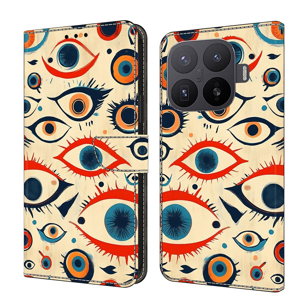For Xiaomi 17T Pro Wallet Stand Case Pattern Printing Leather Phone Cover
