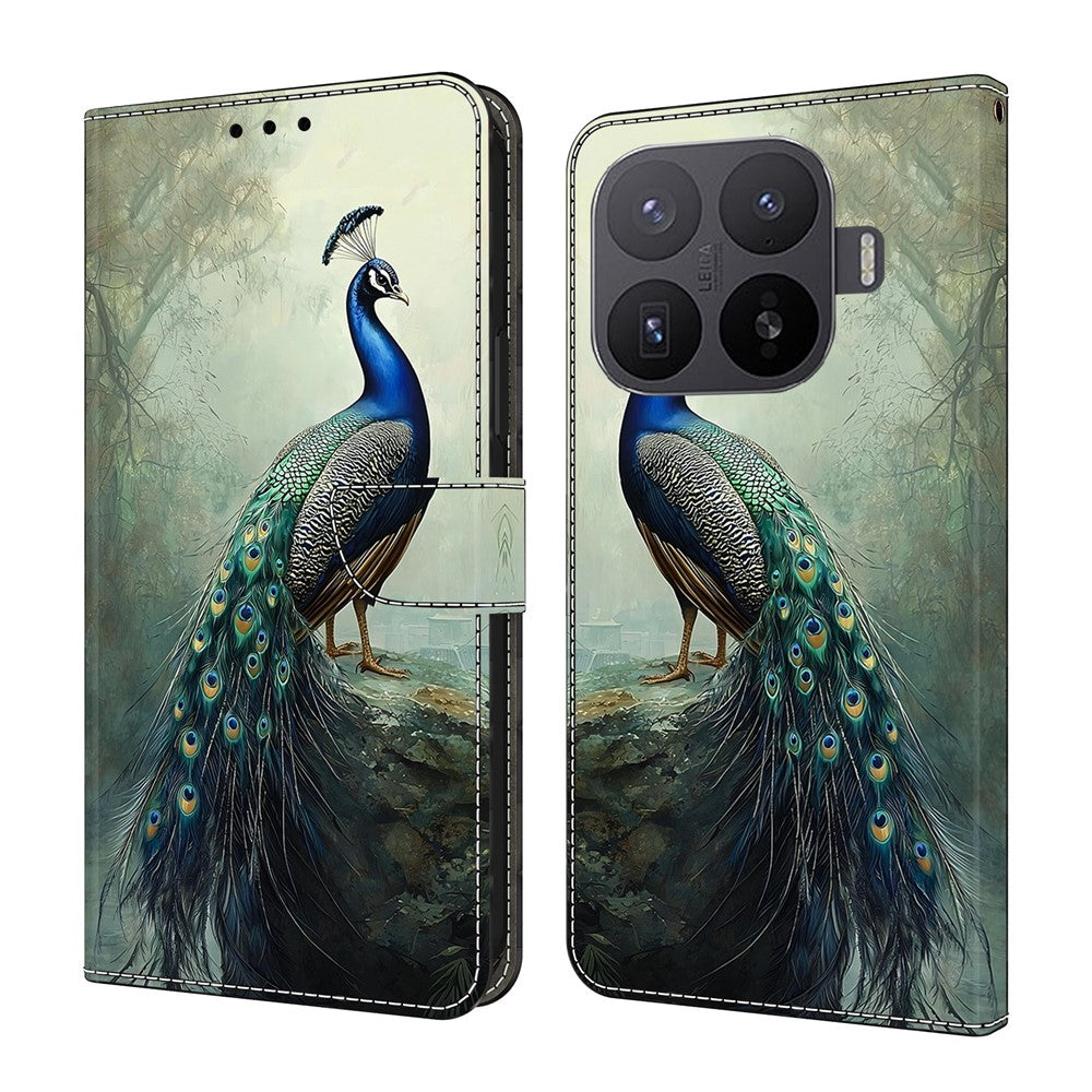 For Xiaomi 17T Pro Wallet Stand Case Pattern Printing Leather Phone Cover