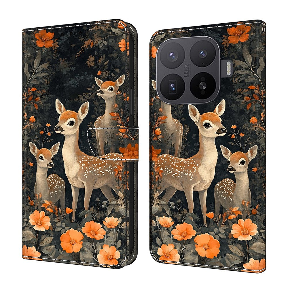 For Xiaomi 17T Pro Wallet Stand Case Pattern Printing Leather Phone Cover