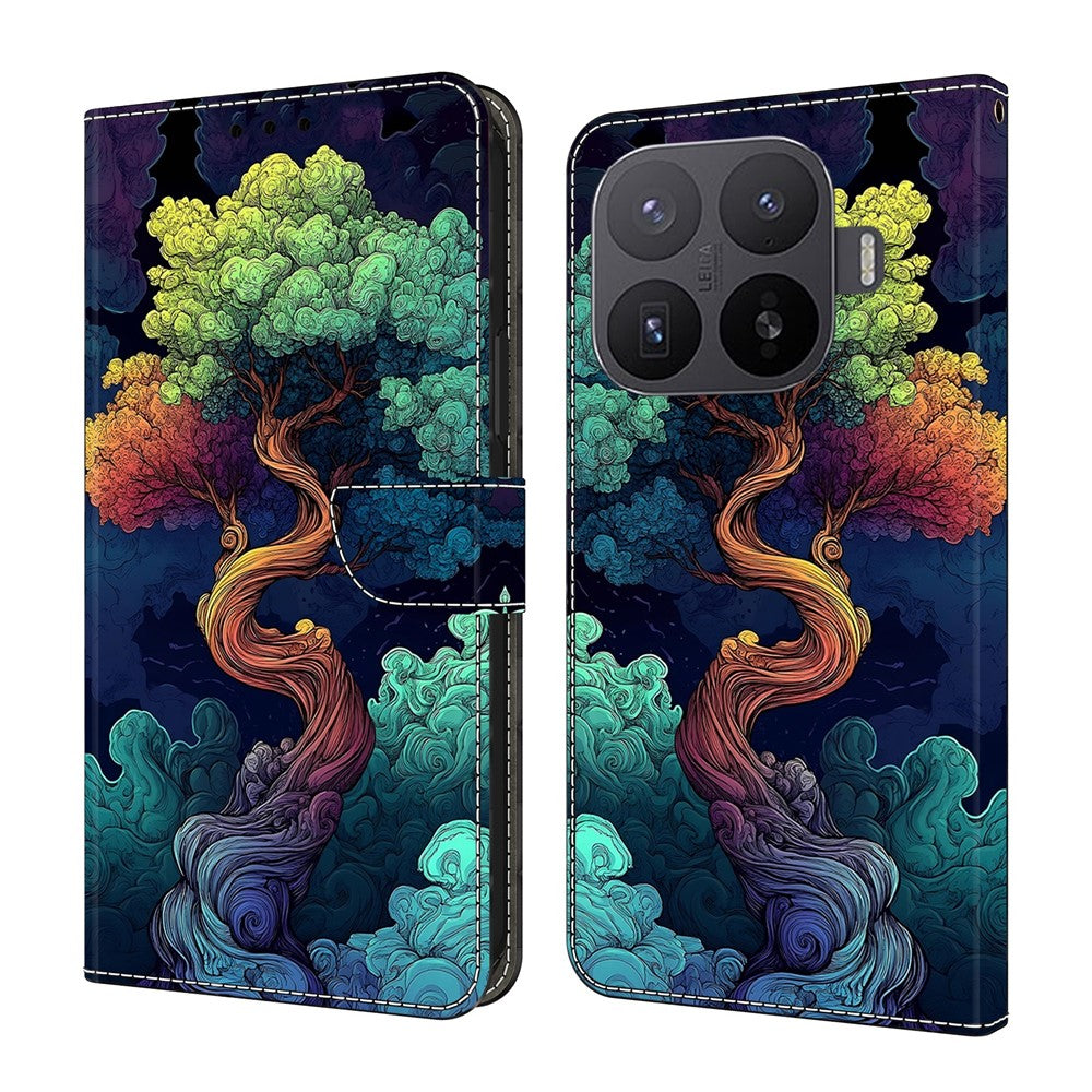 For Xiaomi 17T Pro Wallet Stand Case Pattern Printing Leather Phone Cover