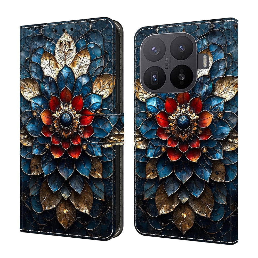 For Xiaomi 17T Pro Wallet Stand Case Pattern Printing Leather Phone Cover