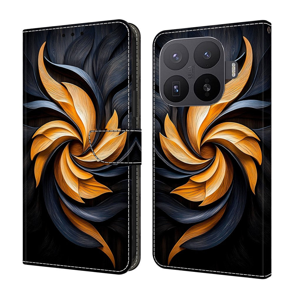 For Xiaomi 17T Pro Wallet Stand Case Pattern Printing Leather Phone Cover