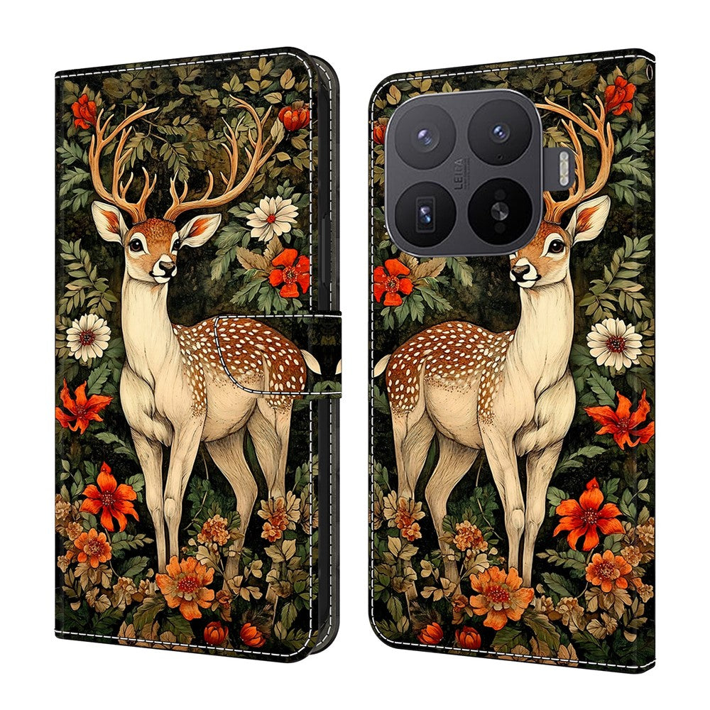 For Xiaomi 17T Pro Wallet Stand Case Pattern Printing Leather Phone Cover