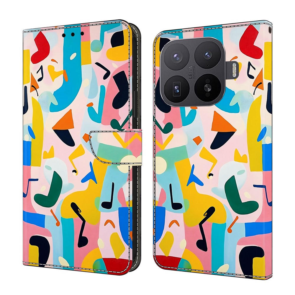 For Xiaomi 17T Pro Wallet Stand Case Pattern Printing Leather Phone Cover