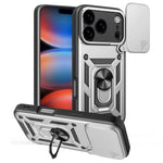 Til iPhone 18 Pro / 17 Pro cover med skydelåg til kamera PC + TPU stativ telefoncover