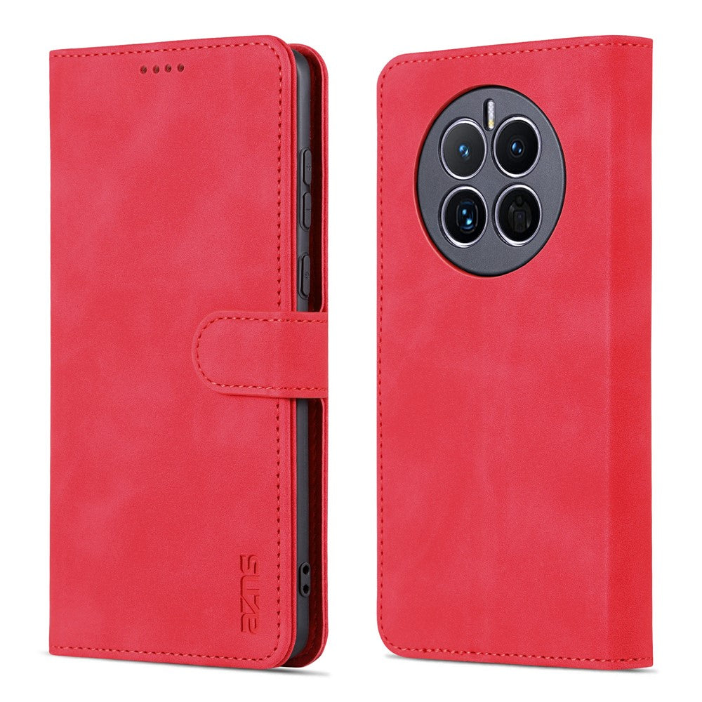 AZNS For Huawei Mate 50 4G Shockproof Phone Case PU Leather Magnetic Flip Smartphone Cover Stand Wallet