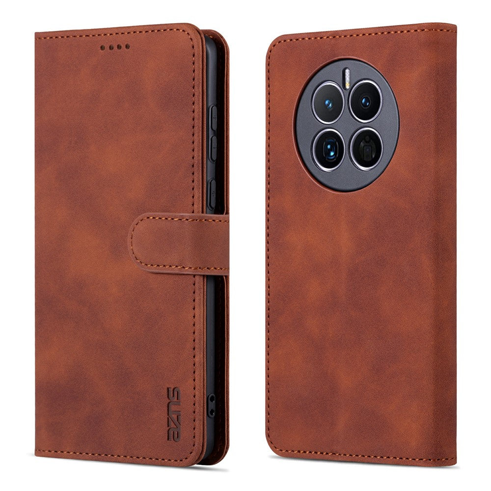 AZNS For Huawei Mate 50 4G Shockproof Phone Case PU Leather Magnetic Flip Smartphone Cover Stand Wallet