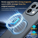 For Oppo Reno16 F 5G Magnetic Case Leather Coated TPU + PC Phone Cover