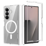 For Samsung Galaxy Z Fold8 Ultra Magnetic Case Hinge Protection TPU + Acrylic Clear Phone Cover with Front Frame