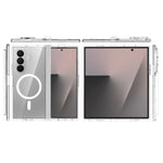 For Samsung Galaxy Z Fold8 Ultra Magnetic Case Hinge Protection TPU + Acrylic Clear Phone Cover with Front Frame