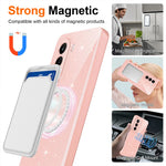 OnePlus Nord CE6 Lite 5G / Realme P4x 5G Magnetiskt Skal Glitter TPU Stötsäkert mobilskal med Snodd