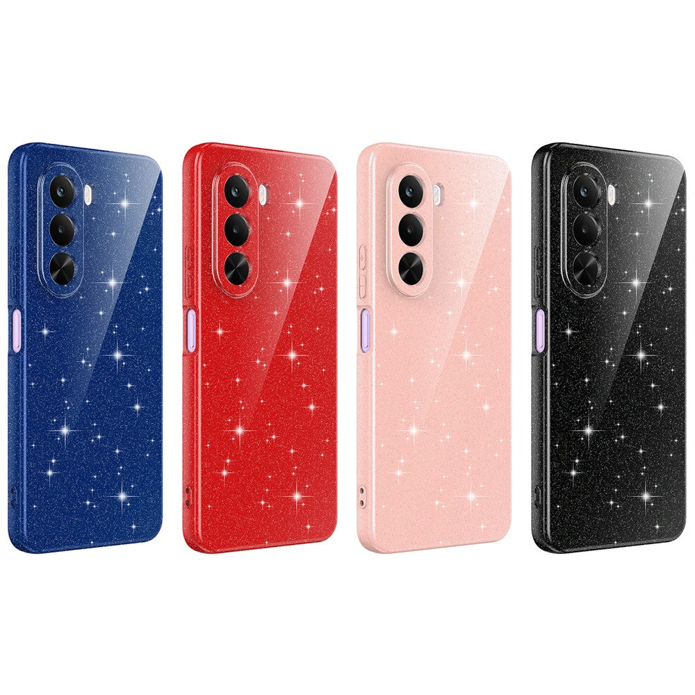 OnePlus Nord CE6 Lite 5G / Realme P4x 5G Magnetiskt Skal Glitter TPU Stötsäkert mobilskal med Snodd