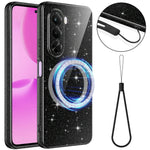 OnePlus Nord CE6 Lite 5G / Realme P4x 5G Magnetiskt Skal Glitter TPU Stötsäkert mobilskal med Snodd