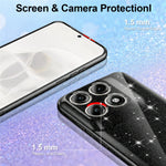 Til Motorola Edge 70 Pro+ 5G / 70 Pro 5G Magnetisk Etui Glitter TPU Stødsikkert Telefoncover med Nøglesnor