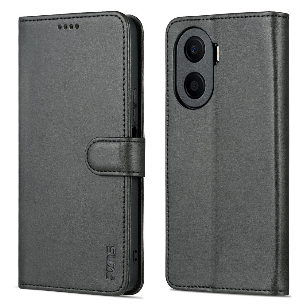 AZNS Anti-drop Phone Case For Honor Play 40 Plus 5G, PU Leather Magnetic Flip Cover Stand Wallet