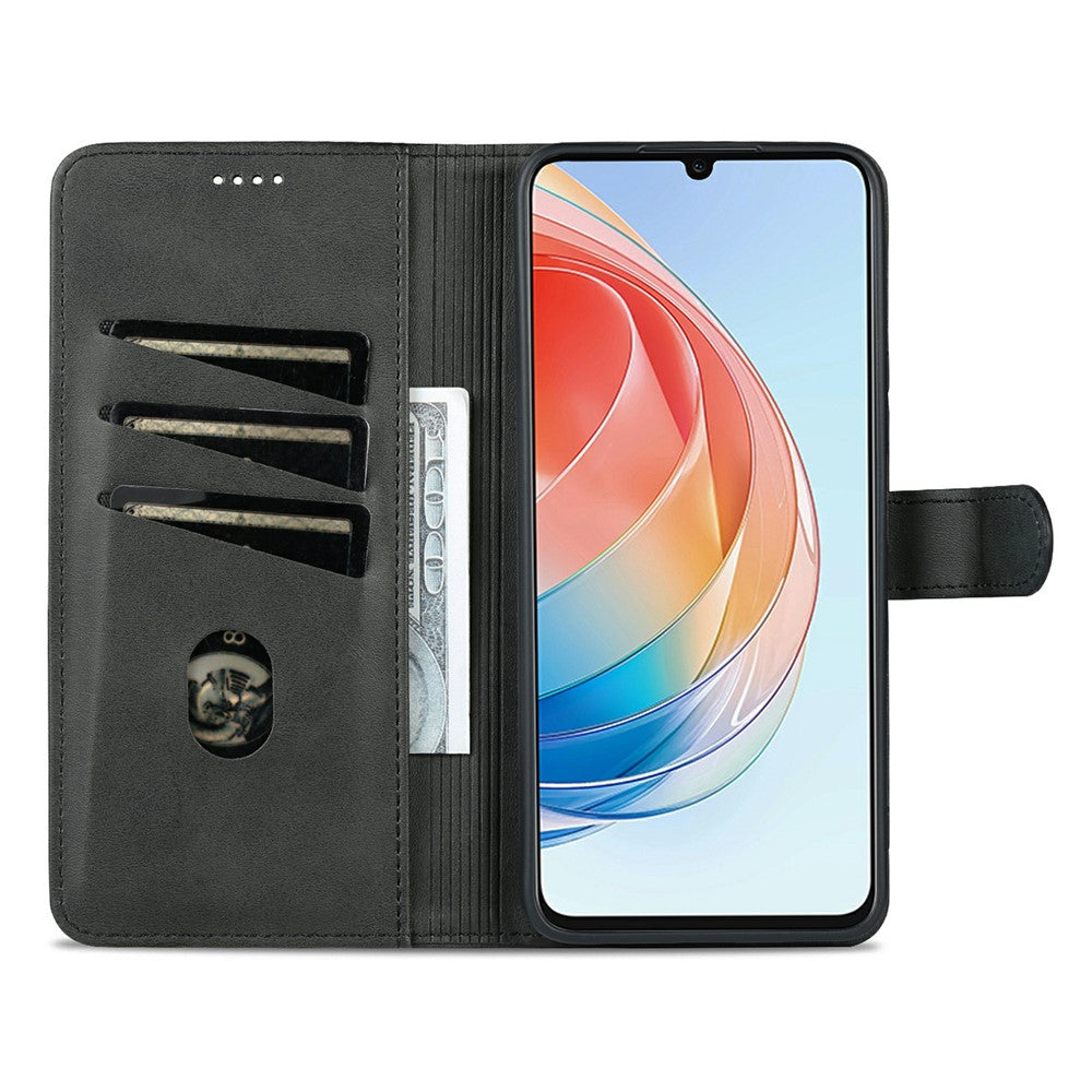 AZNS Anti-drop Phone Case For Honor Play 40 Plus 5G, PU Leather Magnetic Flip Cover Stand Wallet