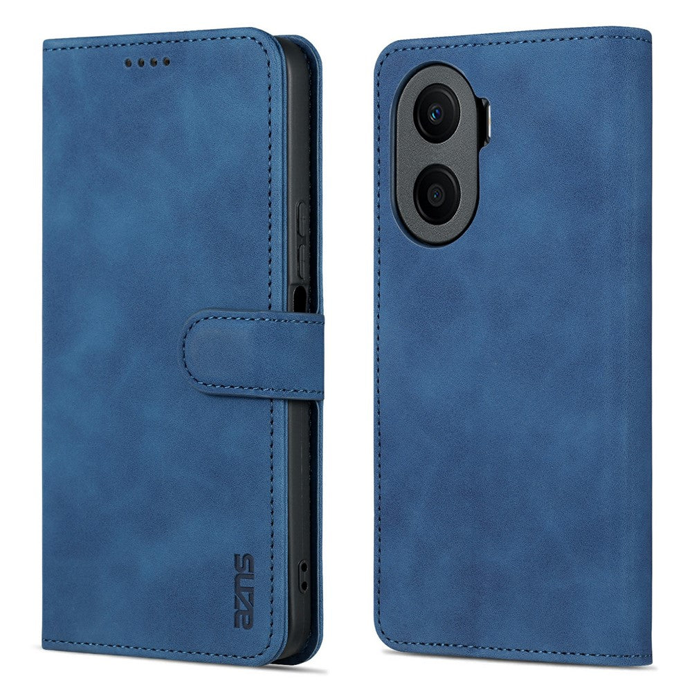 AZNS Anti-drop Phone Case For Honor Play 40 Plus 5G, PU Leather Magnetic Flip Cover Stand Wallet
