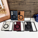 For Samsung Galaxy Z Fold8 Case Rotating Magnetic Kickstand PU Leather Phone Back Cover