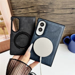 For Samsung Galaxy Z Fold8 Case Rotating Magnetic Kickstand PU Leather Phone Back Cover