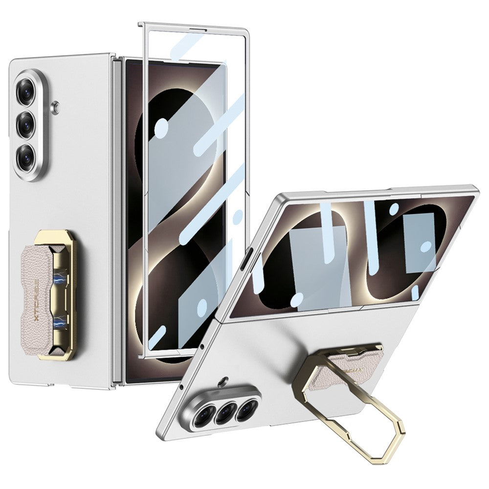 GKK for Samsung Galaxy Z Fold8 Ultra Case Wristband Kickstand Ultra-thin PC Foldable Phone Cover with Screen Protector