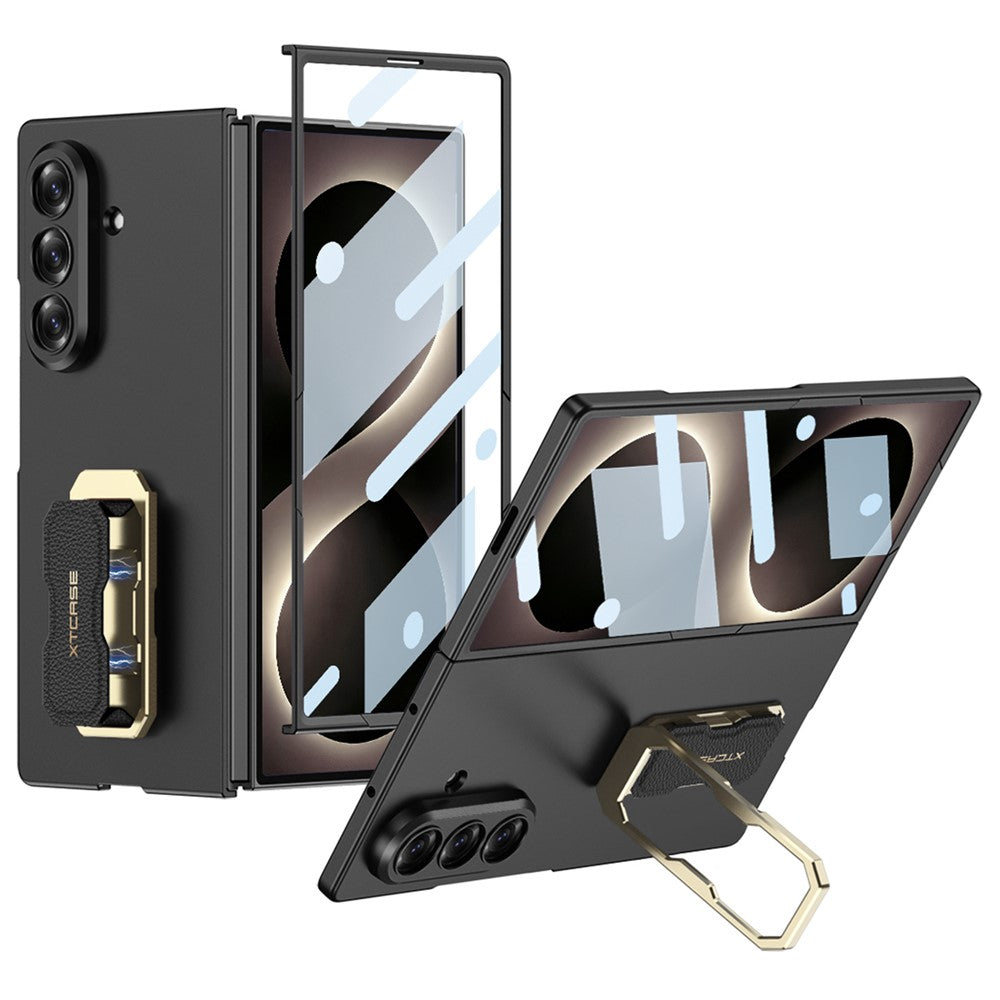 GKK for Samsung Galaxy Z Fold8 Ultra Case Wristband Kickstand Ultra-thin PC Foldable Phone Cover with Screen Protector