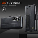 AUTSPACE til Samsung Galaxy Z Fold7 5G A11 Cover RFID-blokerende retro læder mobiltelefon pung cover