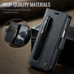 AUTSPACE til Samsung Galaxy Z Fold7 5G A11 Cover RFID-blokerende retro læder mobiltelefon pung cover