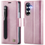 AUTSPACE til Samsung Galaxy Z Fold7 5G A11 Cover RFID-blokerende retro læder mobiltelefon pung cover
