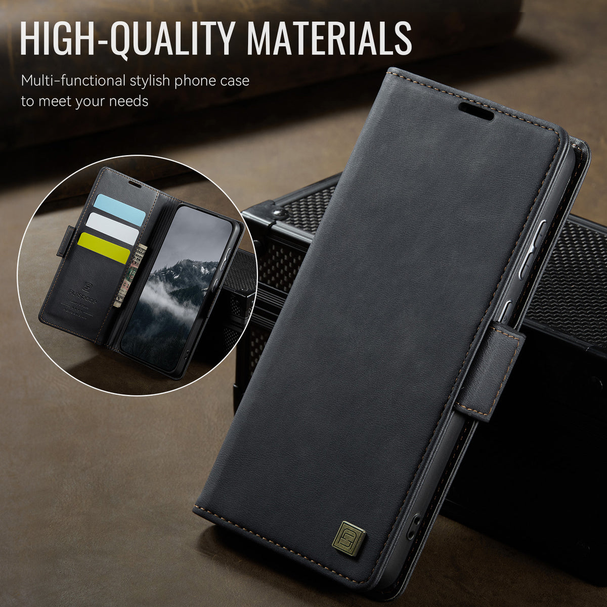 AUTSPACE for Xiaomi Poco M8 5G / Xiaomi Redmi Note 15 4G (Global) / Xiaomi Redmi Note 15 5G (Global) A11 Case RFID Blocking Retro Leather Cell Phone Wallet Cover
