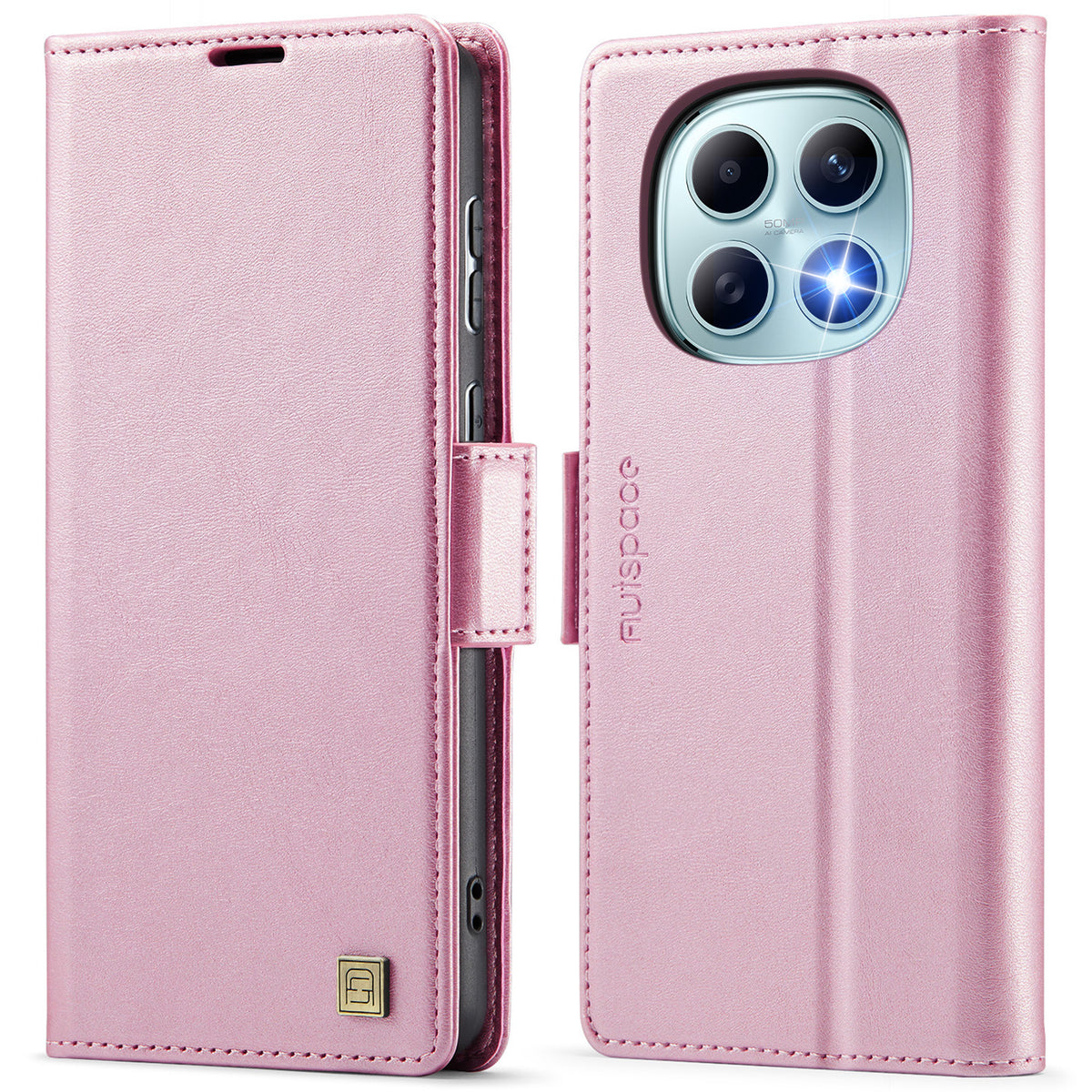 AUTSPACE for Xiaomi Poco M8 5G / Xiaomi Redmi Note 15 4G (Global) / Xiaomi Redmi Note 15 5G (Global) A11 Case RFID Blocking Retro Leather Cell Phone Wallet Cover